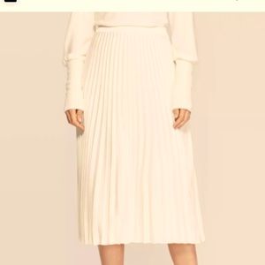 A New Day Cream Pleated Skirt